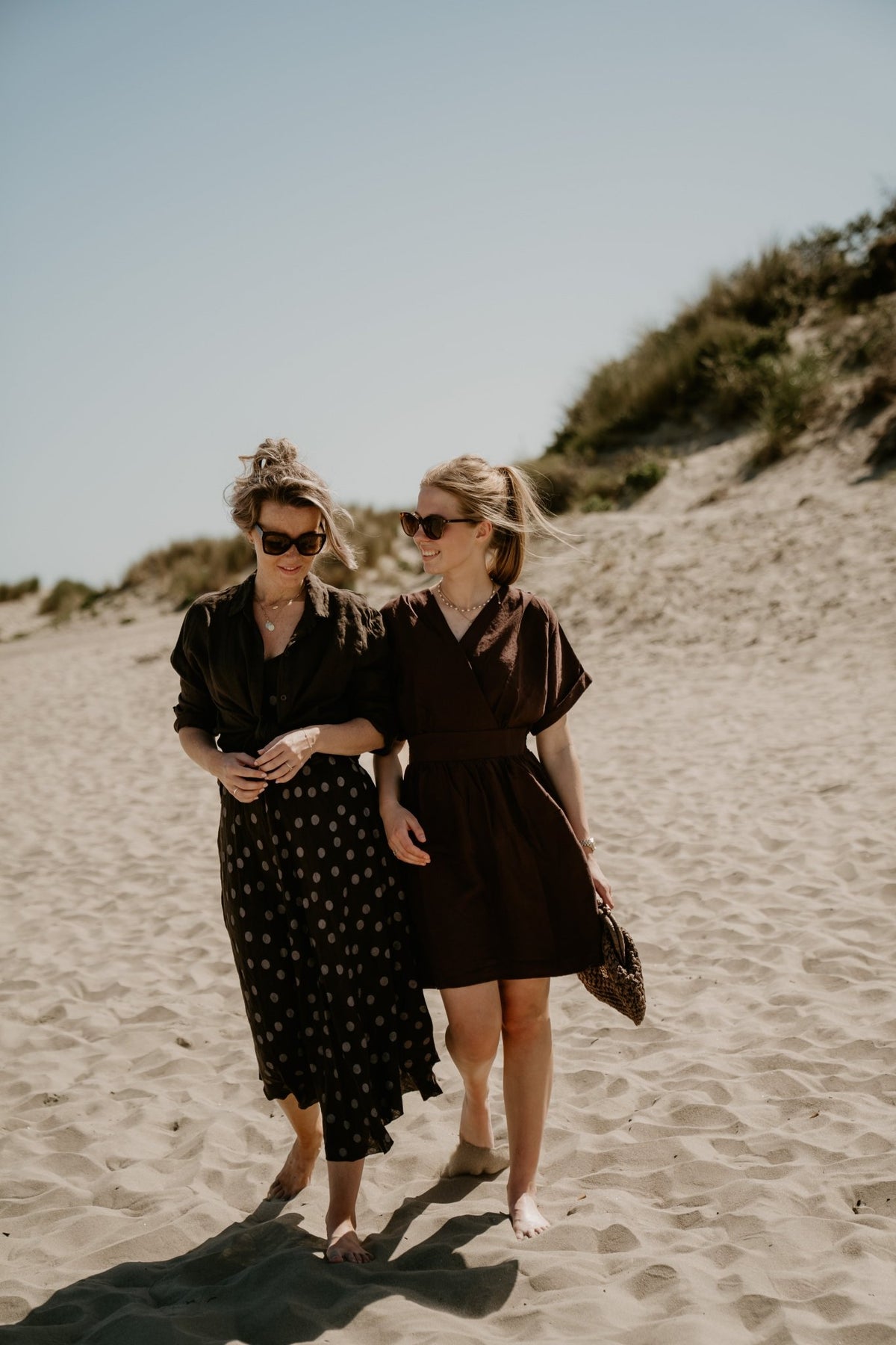 Paula dots dress chocolate - Bij Keesje - Bij Keesje - Jurk
