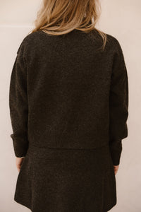 Paulina knit blouse antracit - Bij Keesje - Neo Noir