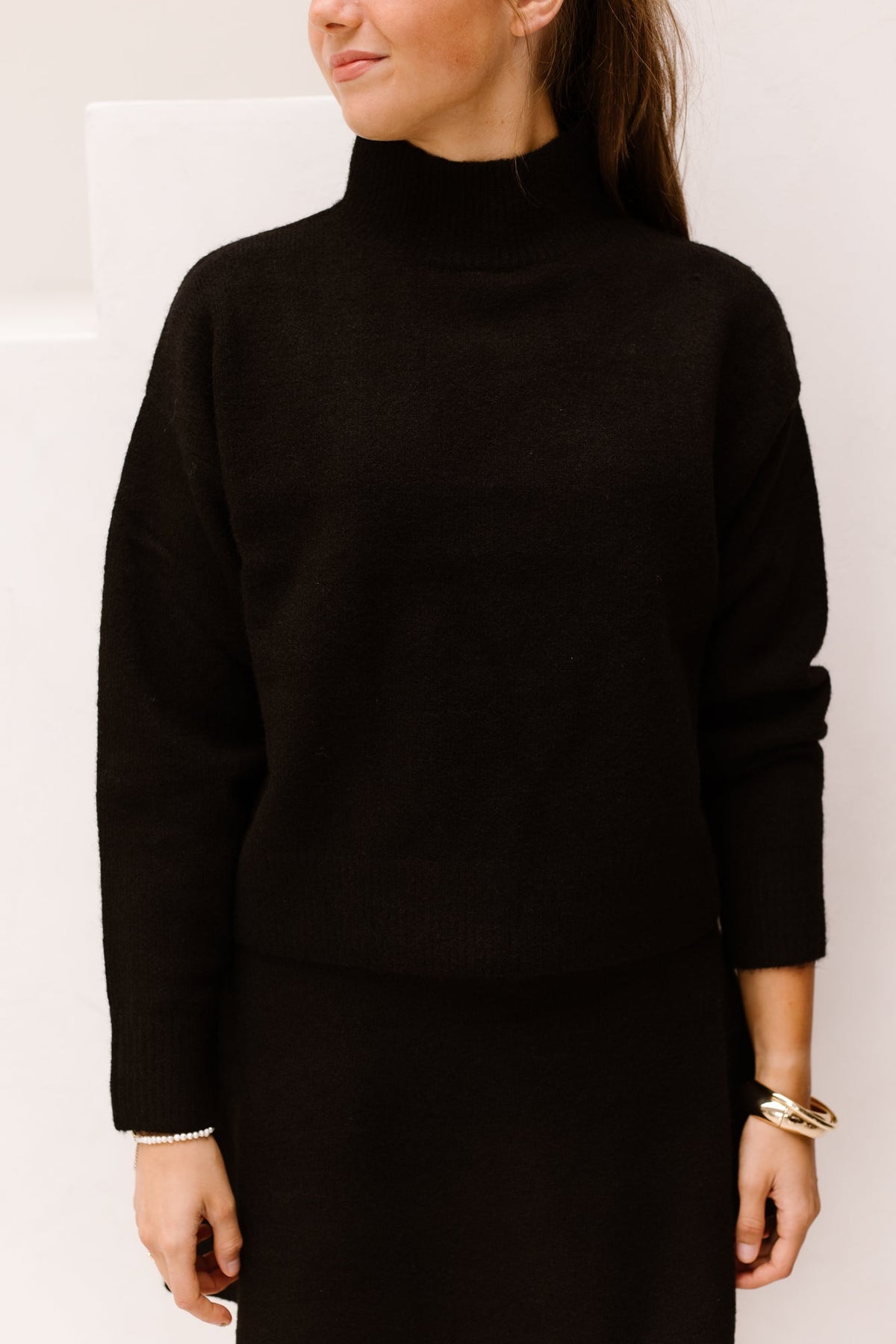 Paulina knit blouse black NN - Bij Keesje - Neo Noir - Trui