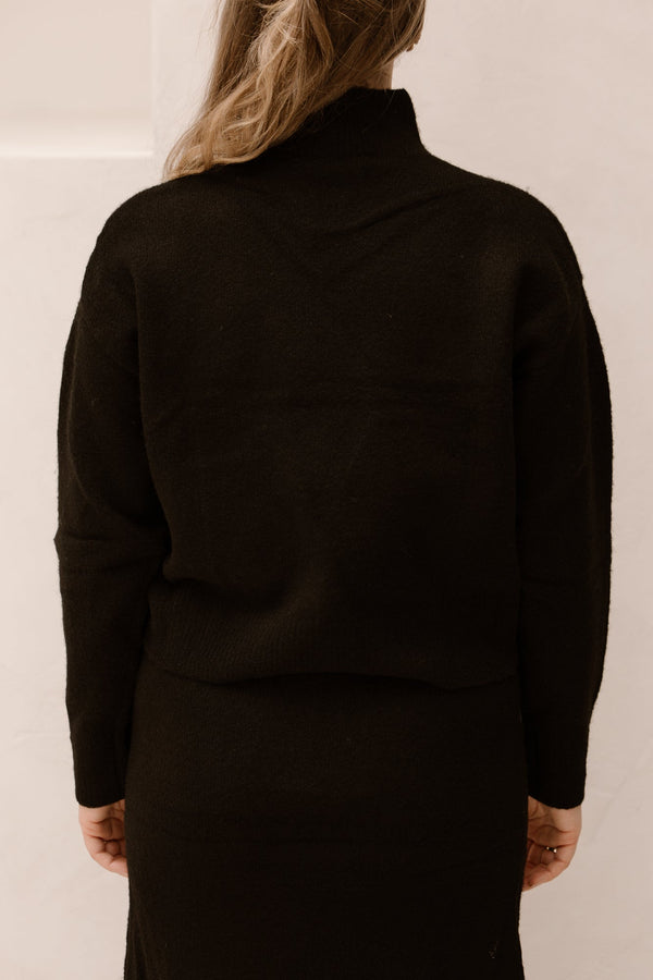 Paulina knit blouse black NN - Bij Keesje - Neo Noir