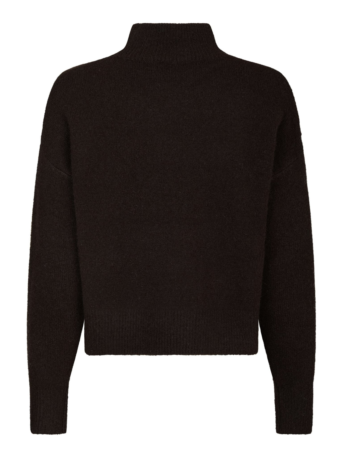 Paulina knit blouse dark brown - Bij Keesje - Neo Noir