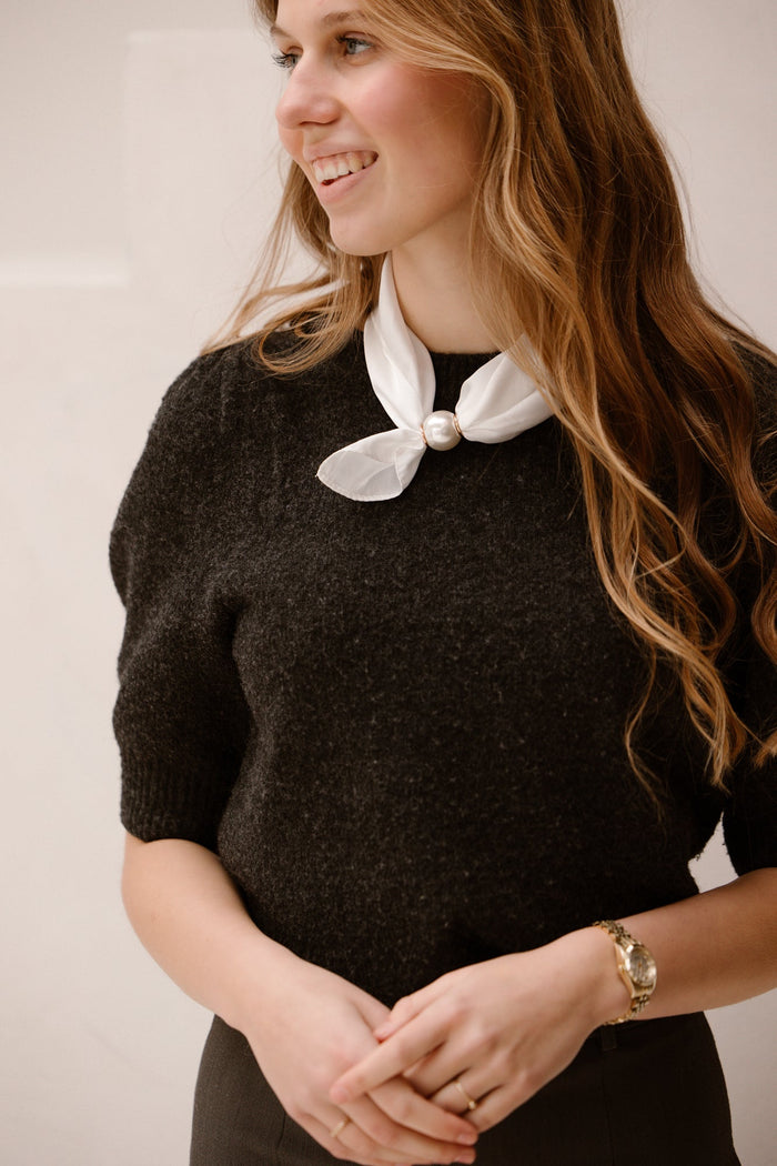 Pearl scarf off white - Bij Keesje - Bij Keesje The Label