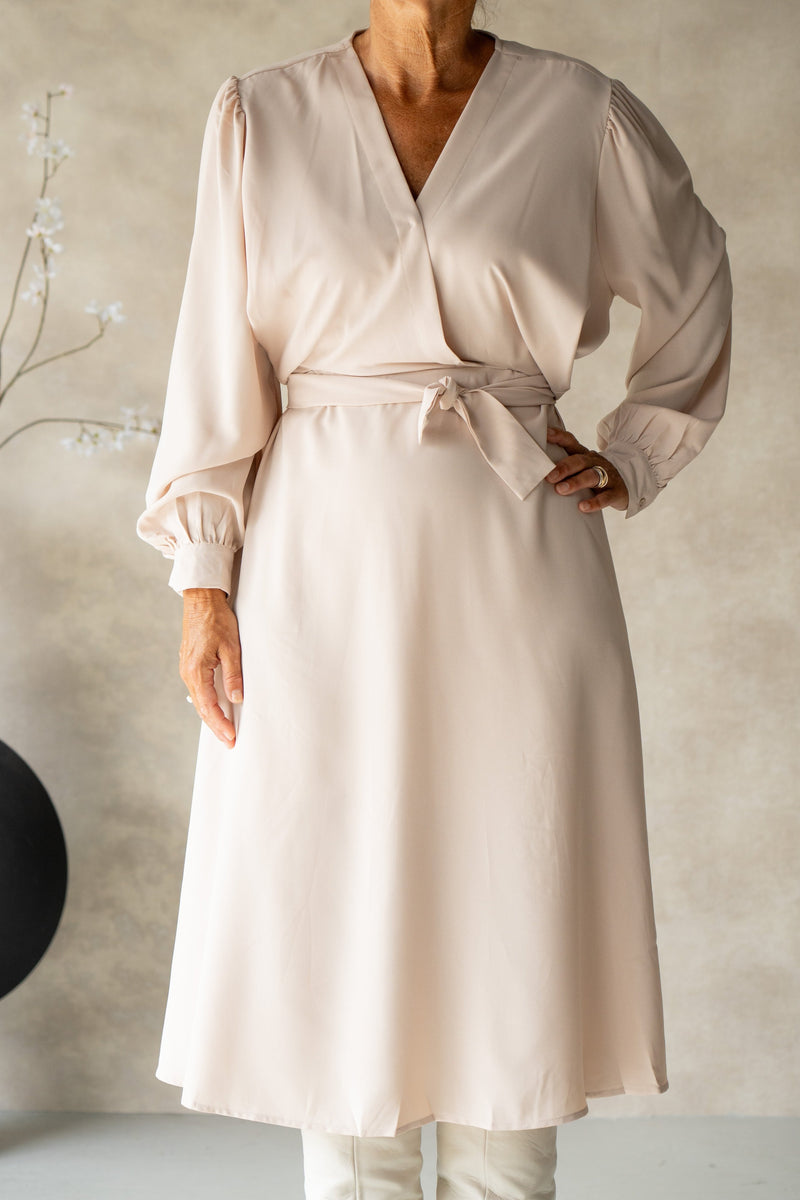 Penny dress beige - Bij Keesje