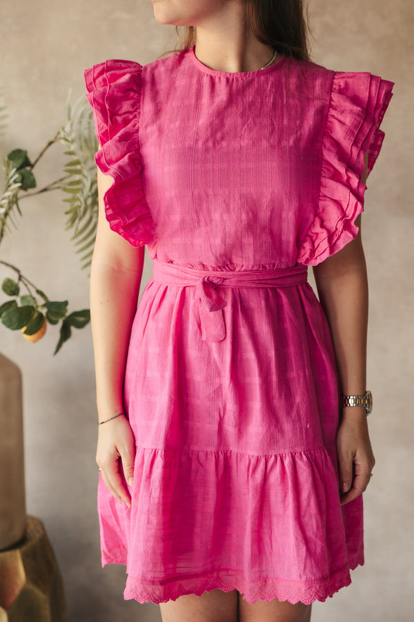 Penny dress roze - Bij Keesje - Bij Keesje