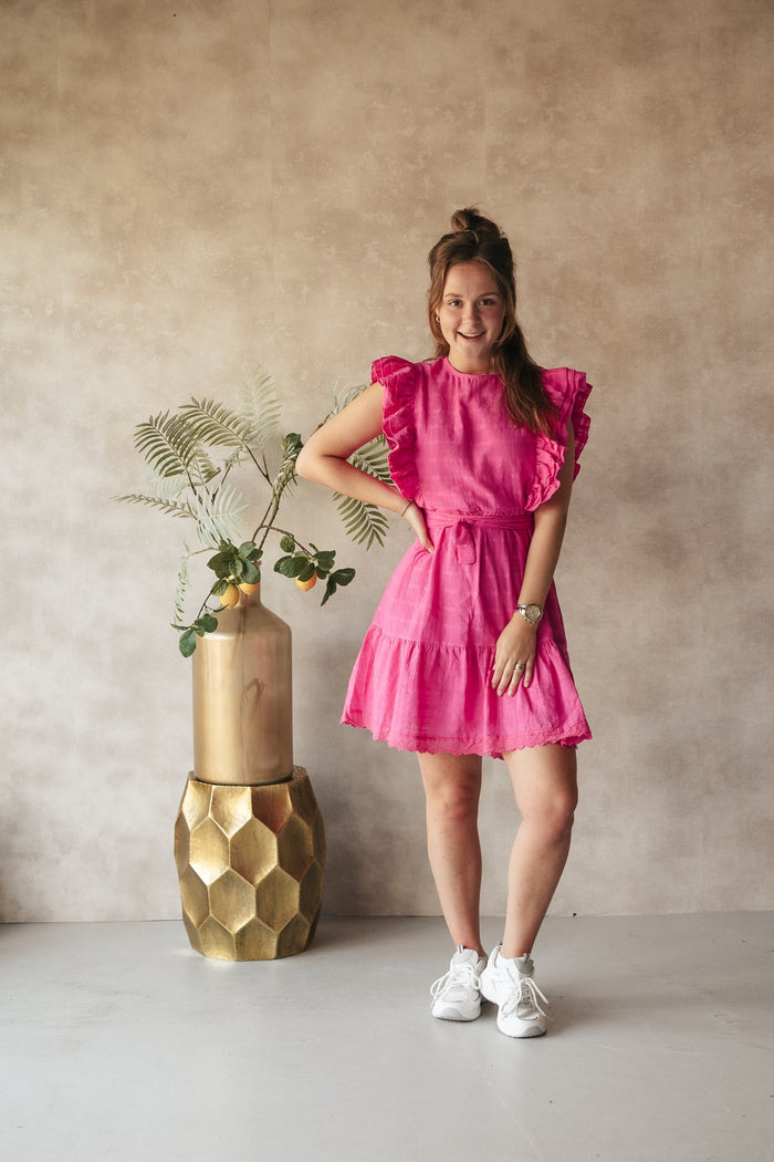 Penny dress roze - Bij Keesje - Bij Keesje