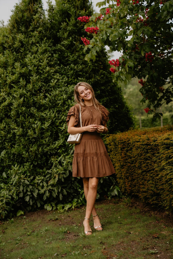 Petra jurkje bruin - Bij Keesje - Bij Keesje - Jurk