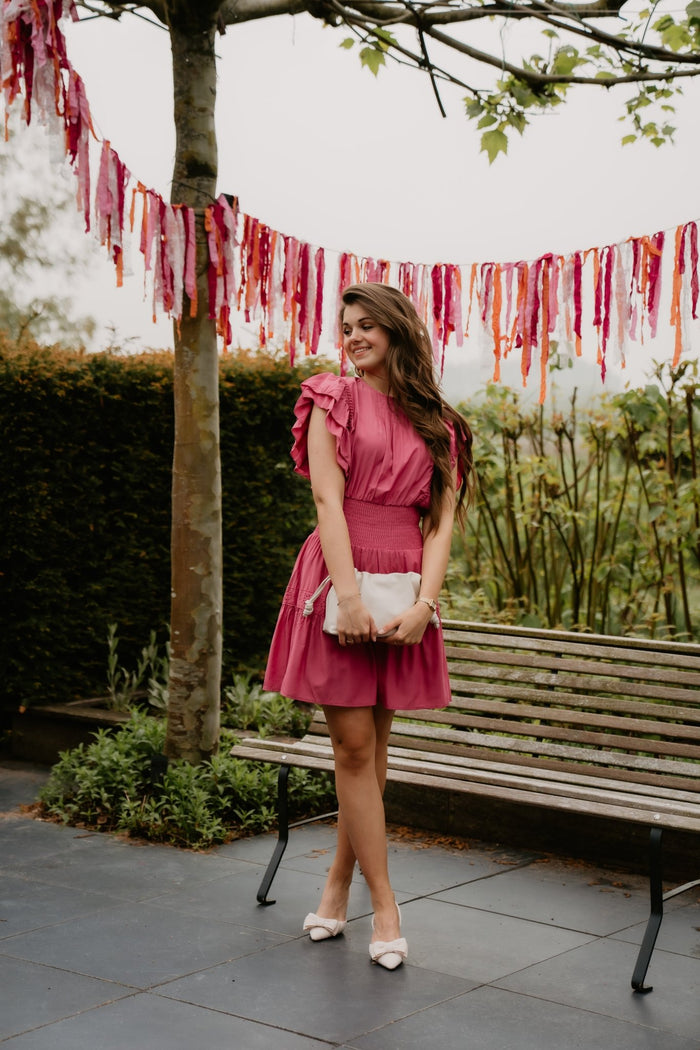 Petra jurkje magenta - Bij Keesje - Bij Keesje - Jurk