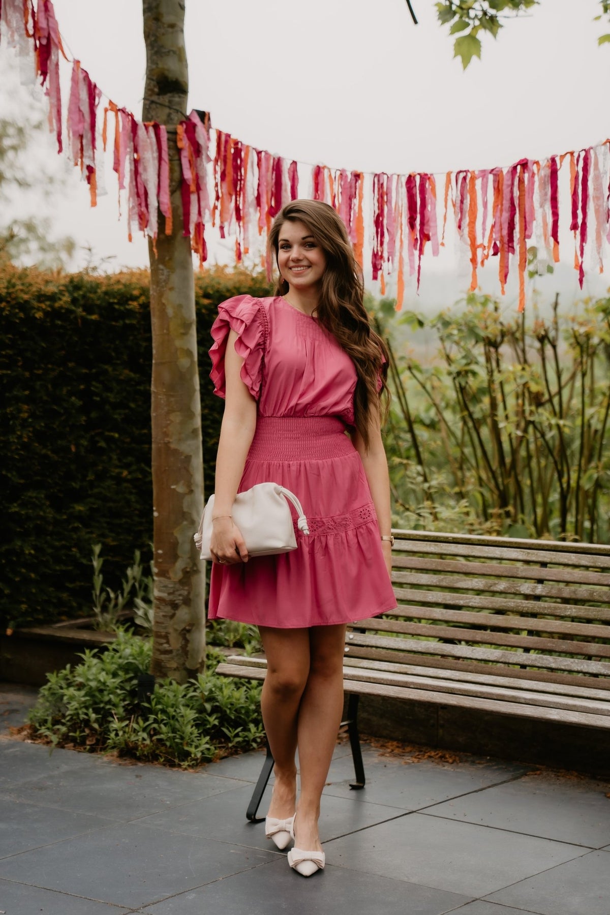 Petra jurkje magenta - Bij Keesje - Bij Keesje - Jurk
