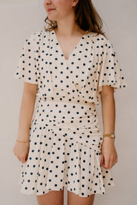 Phileine Dots Dress Navy - Bij Keesje - Bij Keesje - jurk
