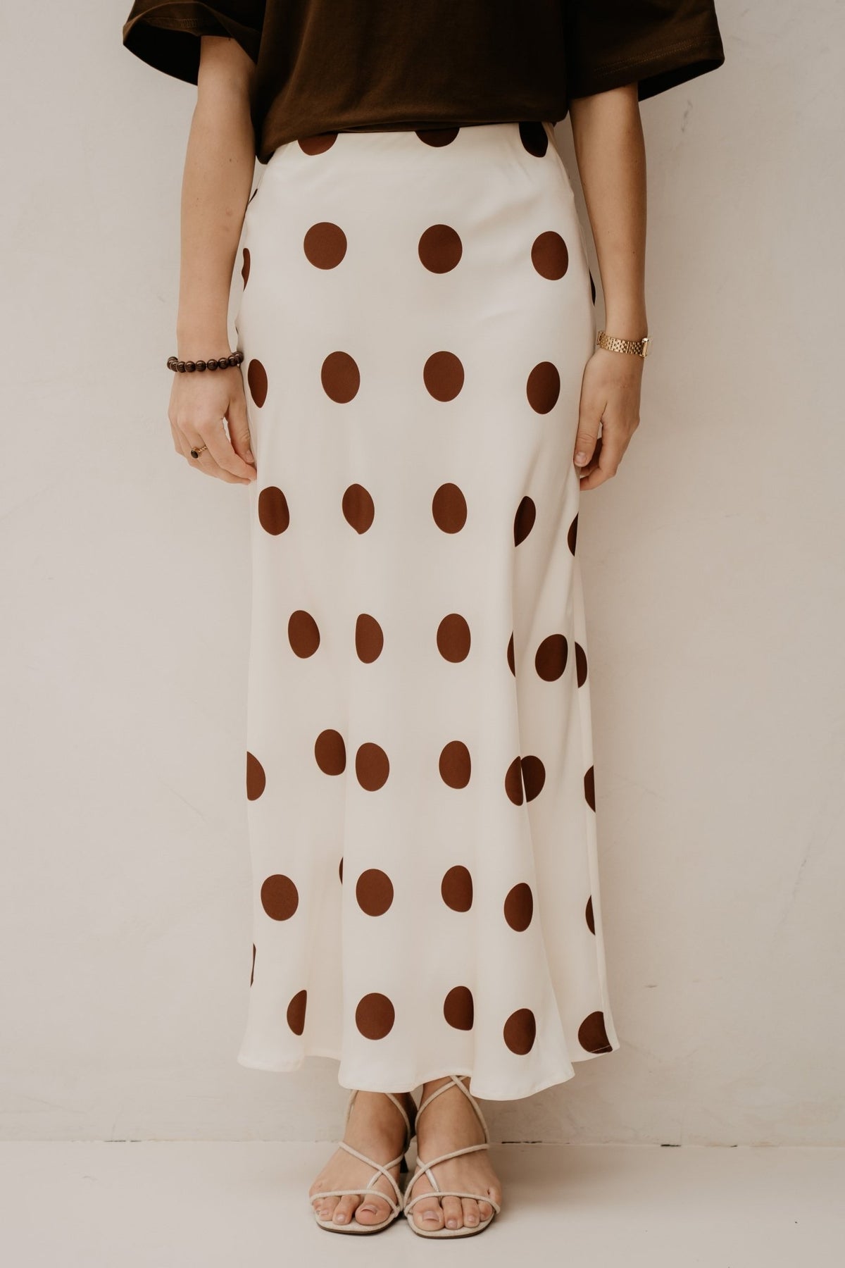 Phoebe Skirt Cream/brown Dots - Bij Keesje - Sister Point - Rokken