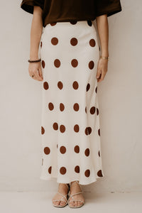Phoebe Skirt Cream/brown Dots - Bij Keesje - Sister Point - Rokken