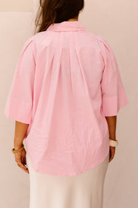 Pink oversized blouse - Bij Keesje - Bij Keesje - Blouse