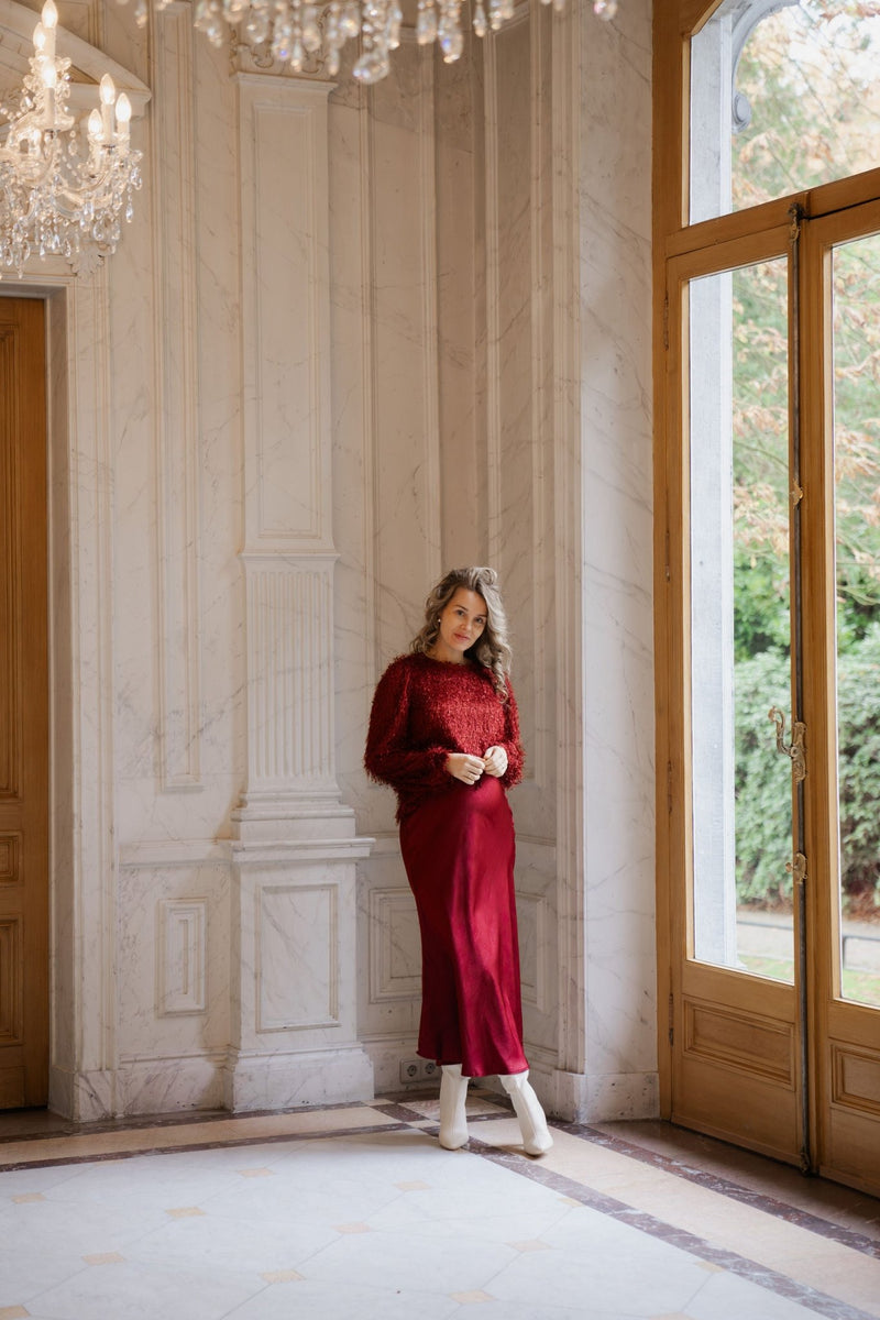 Pino blouse bordeaux - Bij Keesje - Bij Keesje