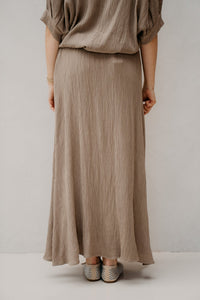 Pippa rok taupe - Bij Keesje - Bij Keesje - Rokken