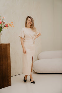 Pleun dress beige - Bij Keesje - Bij Keesje - Jurk