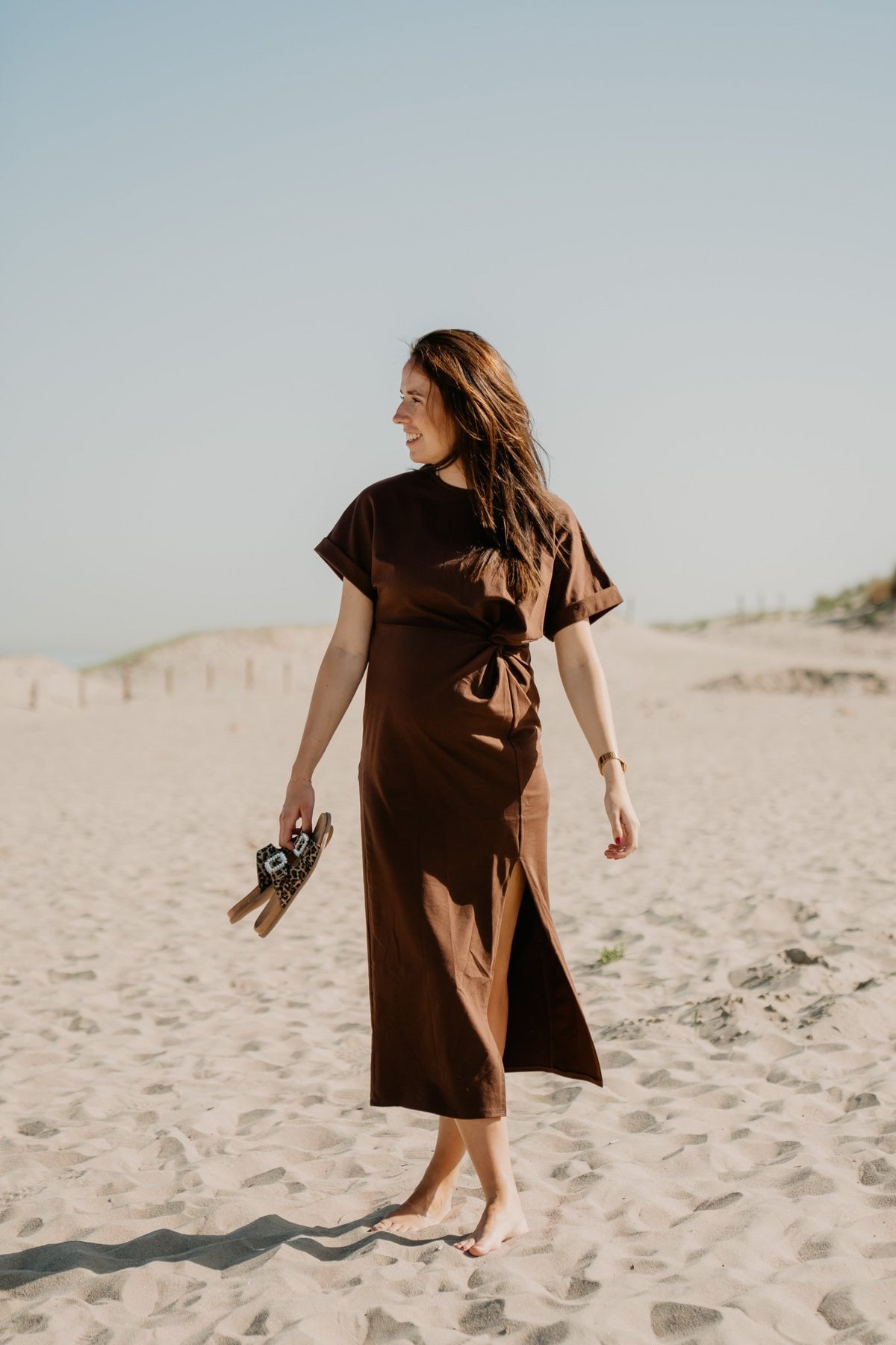 Pleun Dress Brown - Bij Keesje - Bij Keesje - Jurk