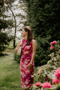 Pleun print mesh jurk multicolour - Bij Keesje - Bij Keesje - Jurk