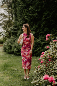 Pleun print mesh jurk multicolour - Bij Keesje - Bij Keesje - Jurk