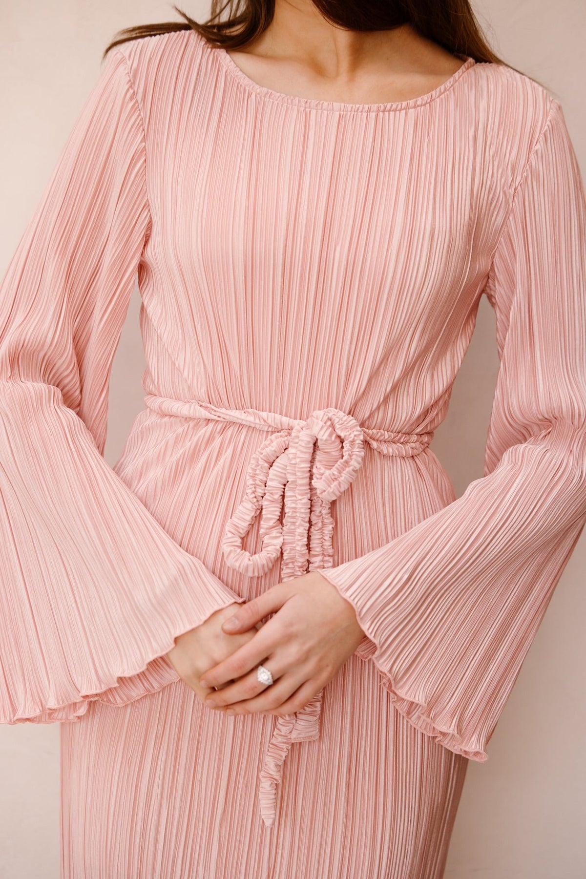 Plisse dress pink - Bij Keesje - Bij Keesje