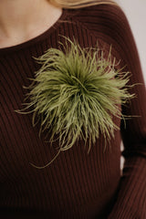 Plum Broche green - Bij Keesje - Bij Keesje - Broche