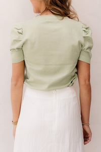 Pofmouw top green - Bij Keesje - Bij Keesje - Top