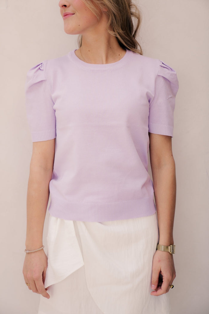 Pofmouw top lila - Bij Keesje - Bij Keesje - Top