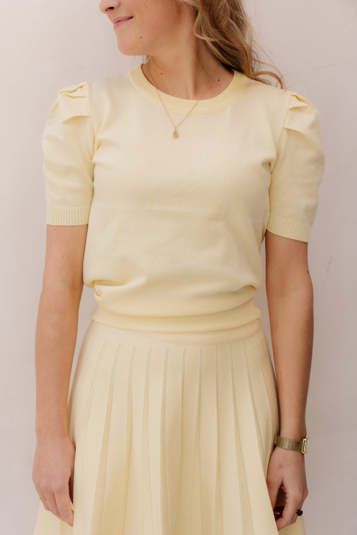 Pofmouw top yellow - Bij Keesje - Bij Keesje - Top