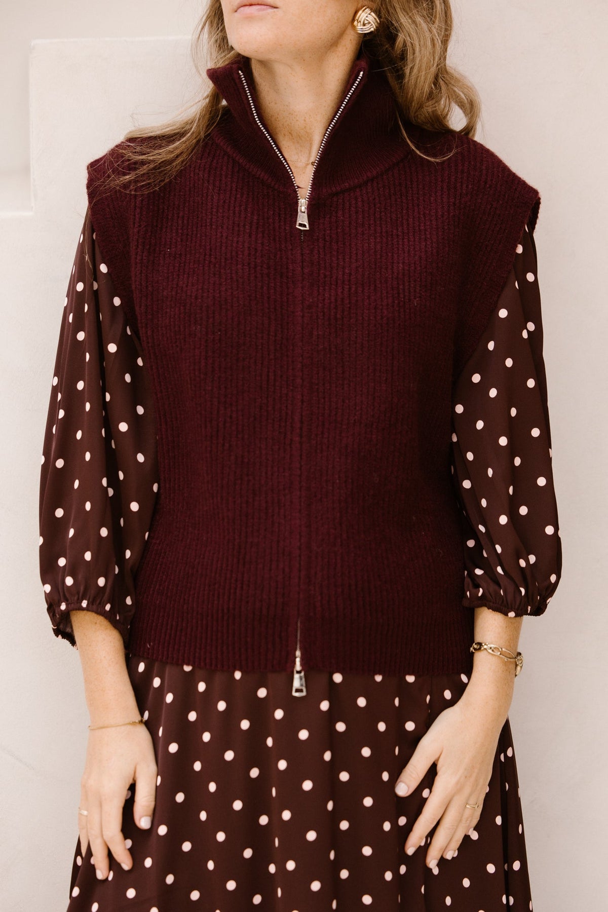 Pola spencer bordeaux - Bij Keesje - Bij Keesje