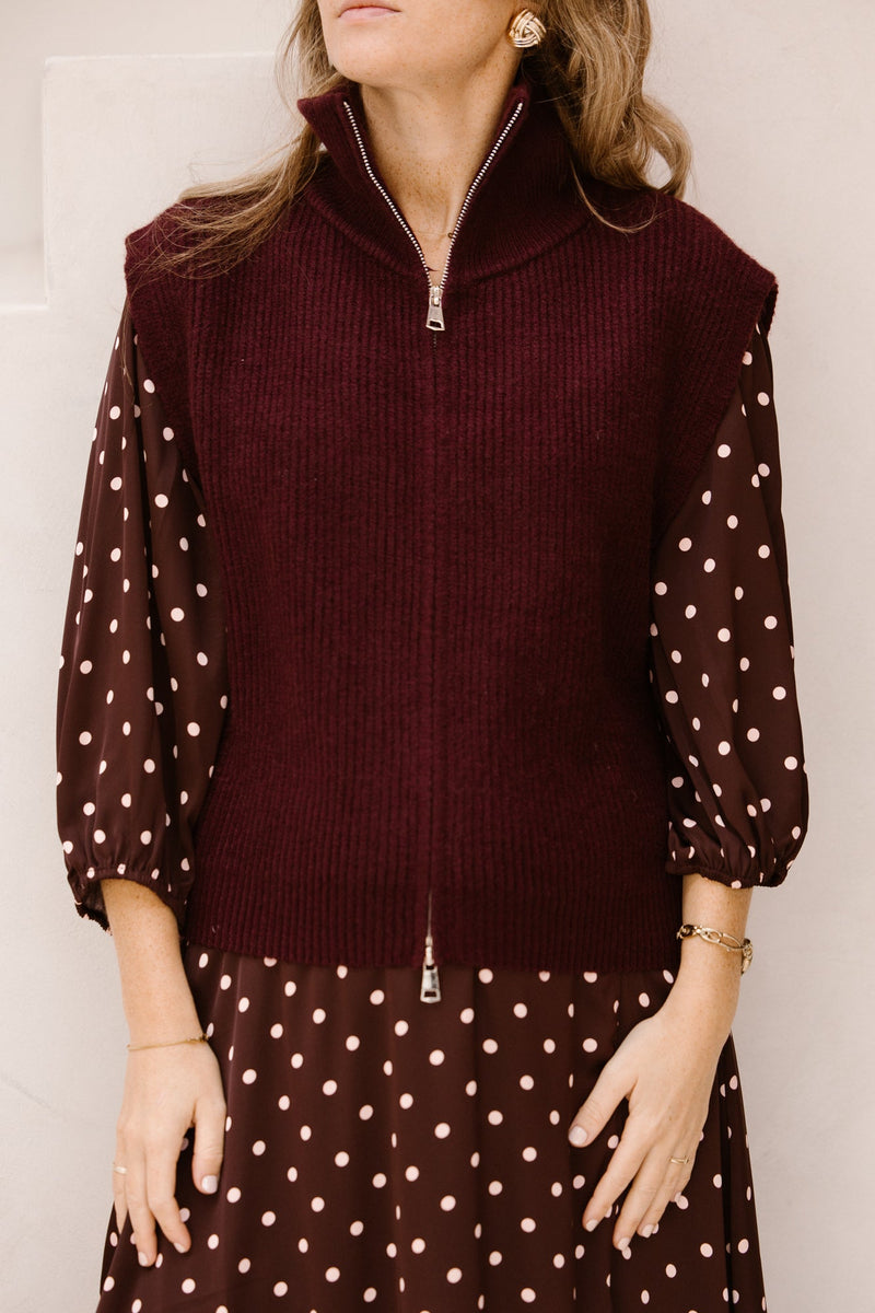 Pola spencer bordeaux - Bij Keesje - Bij Keesje