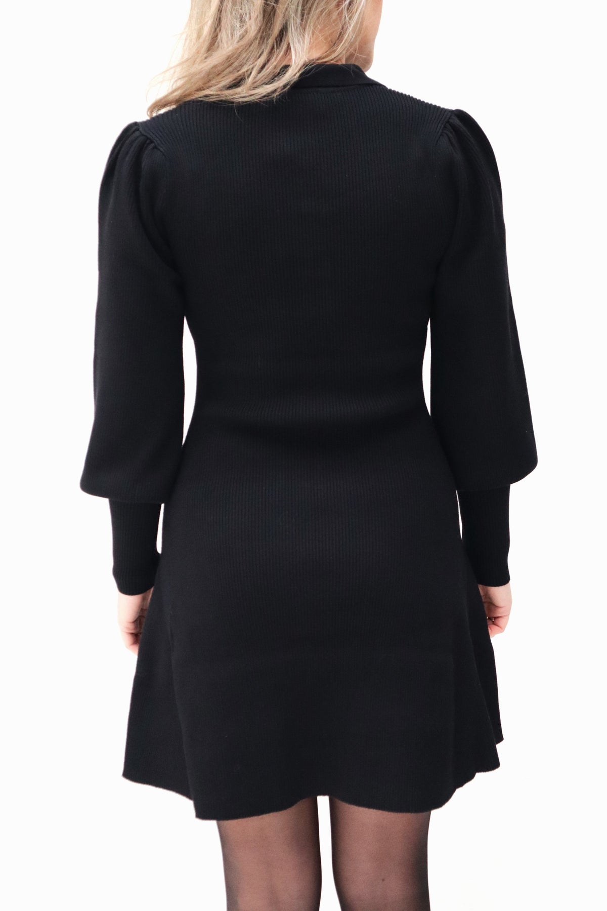 Polli Rib Knit Dress Black - Bij Keesje - Neo Noir