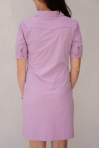 Polo Dress Milky Lilac - Bij Keesje - Bij Keesje - Jurk