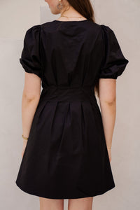 PoppyCC pleat crop dress black - Bij Keesje - Co'couture - Jurk