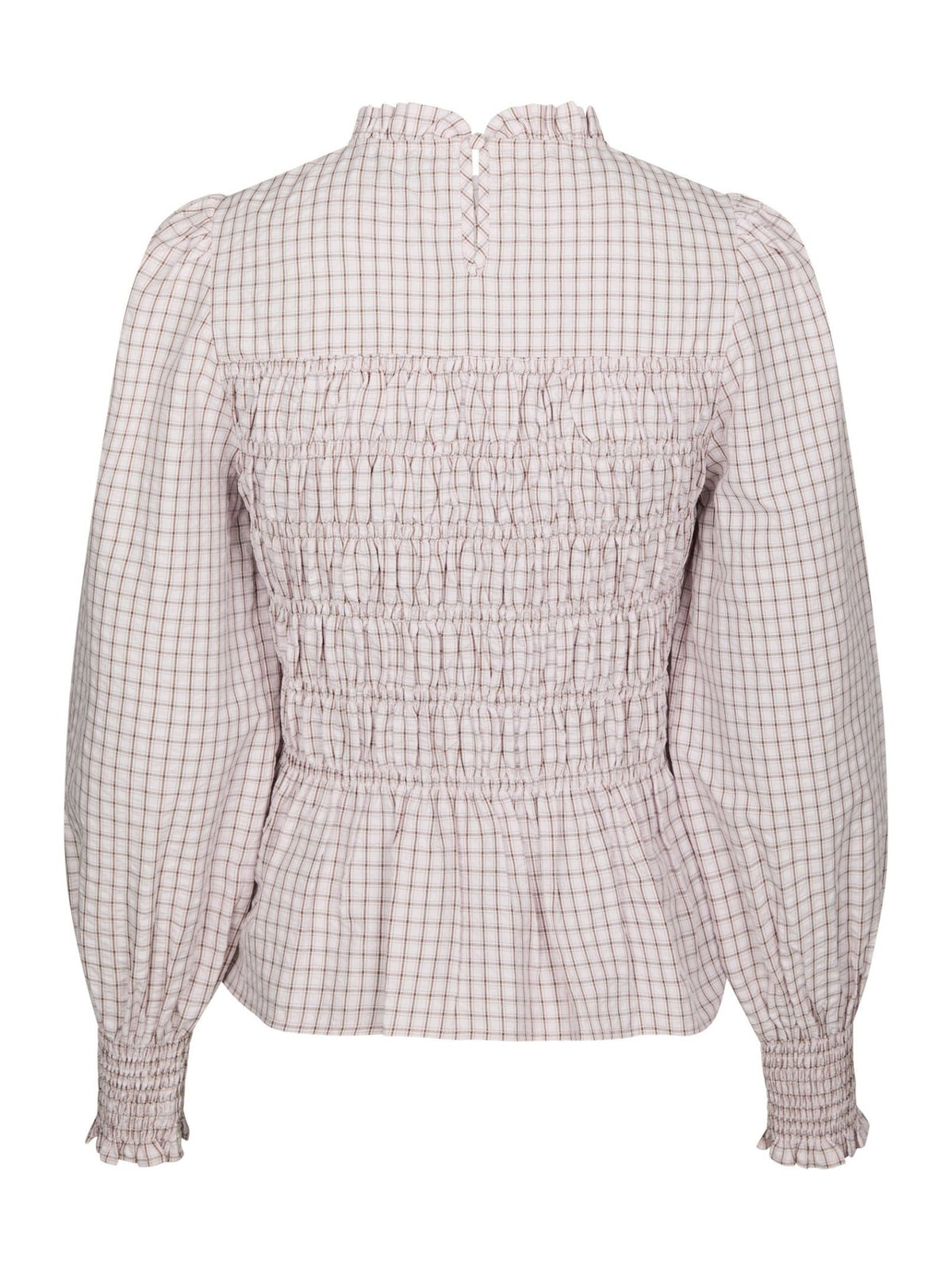 Possa mini check blouse light pink - Bij Keesje - Neo Noir - Blouse