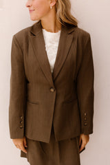 PrestanCC Blazer Walnut - Bij Keesje - Co'couture - Blazer