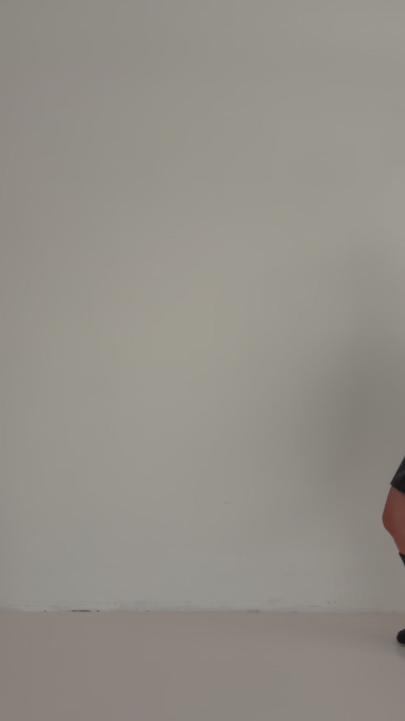 Lizzy polo top long sleeve black