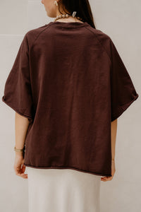 Puck oversized shirt chocolate - Bij Keesje - Bij Keesje - shirt