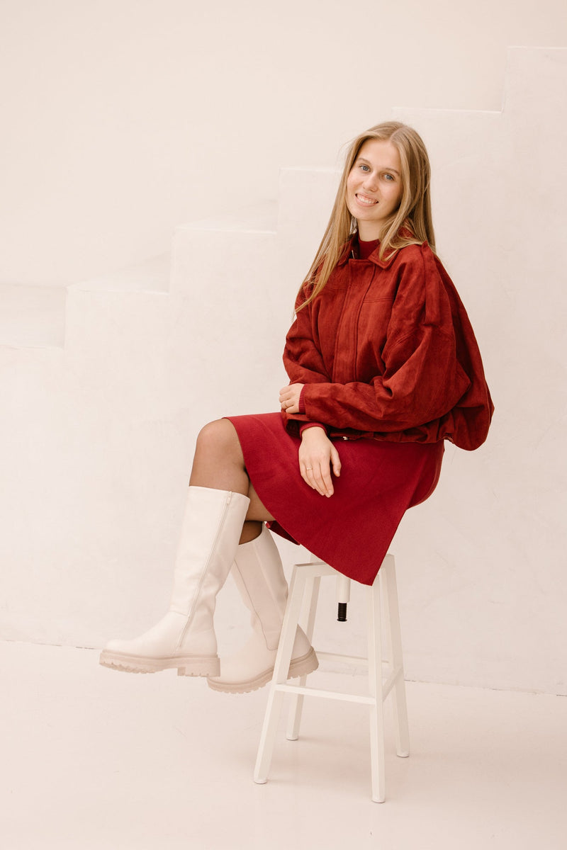 Quinn jacket red - Bij Keesje - Bij Keesje