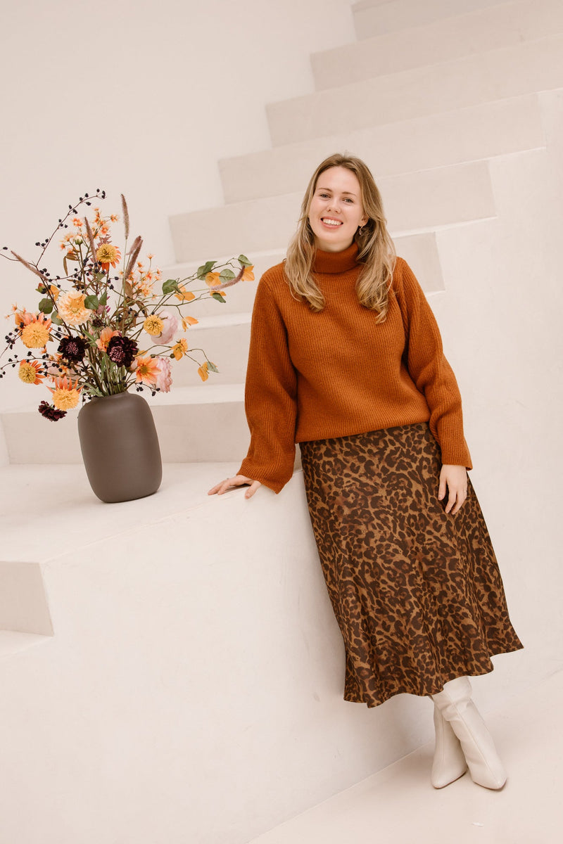 Quinty animal print skirt - Bij Keesje - Bij Keesje
