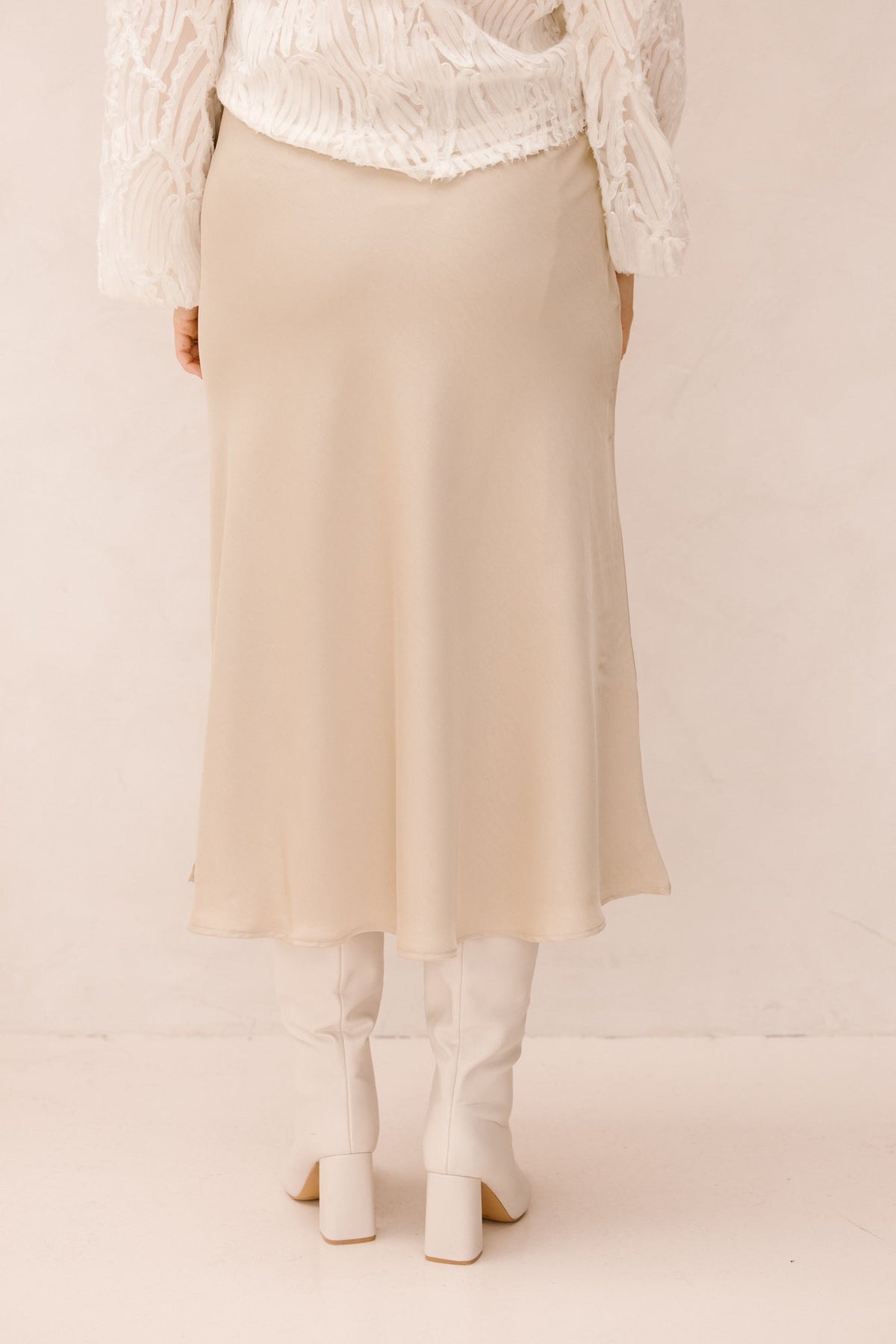 Quinty beige skirt - Bij Keesje - Bij Keesje