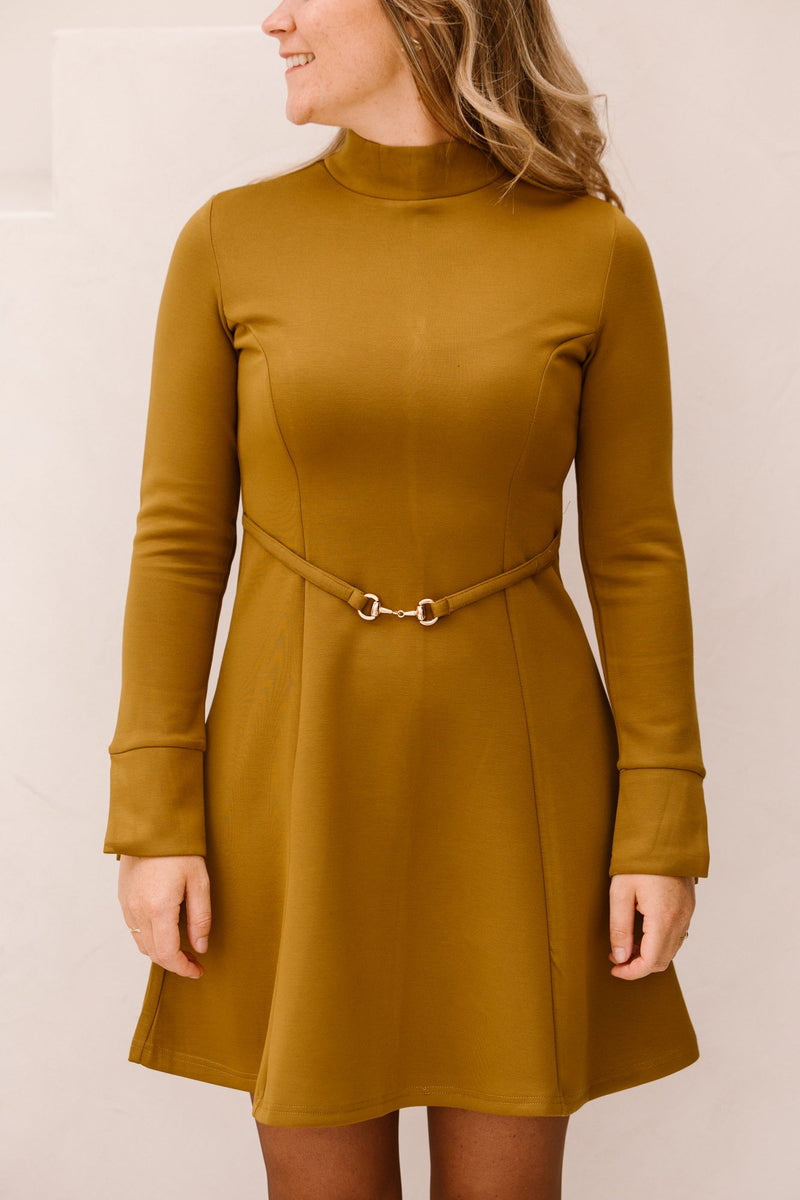 Qwen jurk lime - Bij Keesje - Bij Keesje