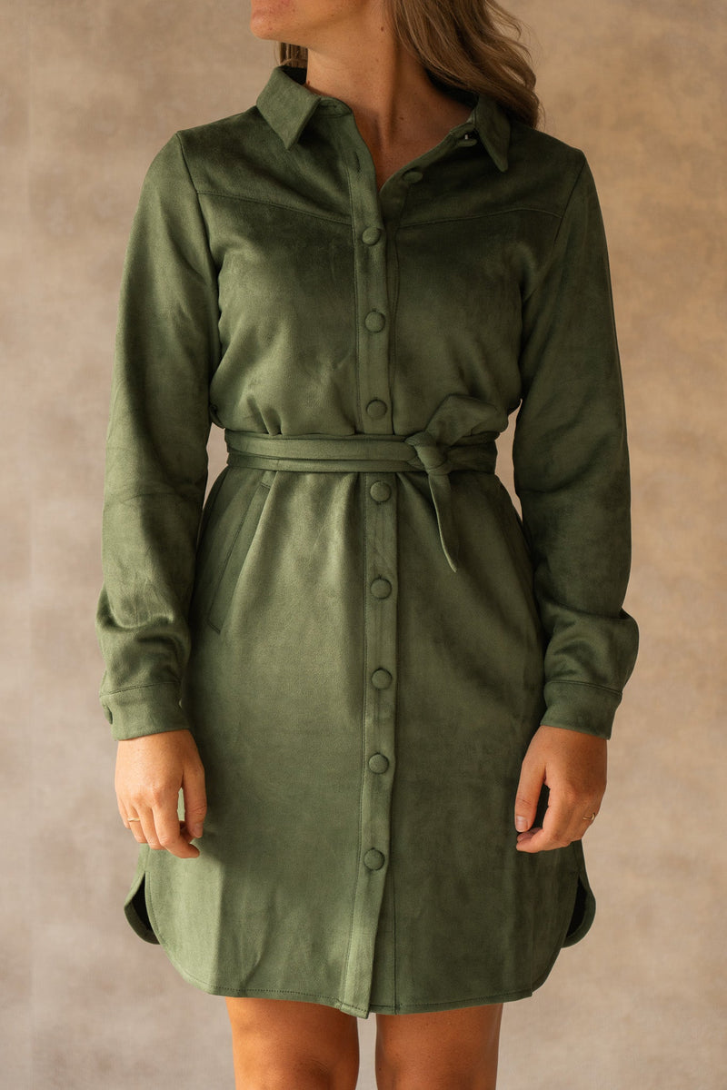 Rachell dress army 24595 SL - Bij Keesje