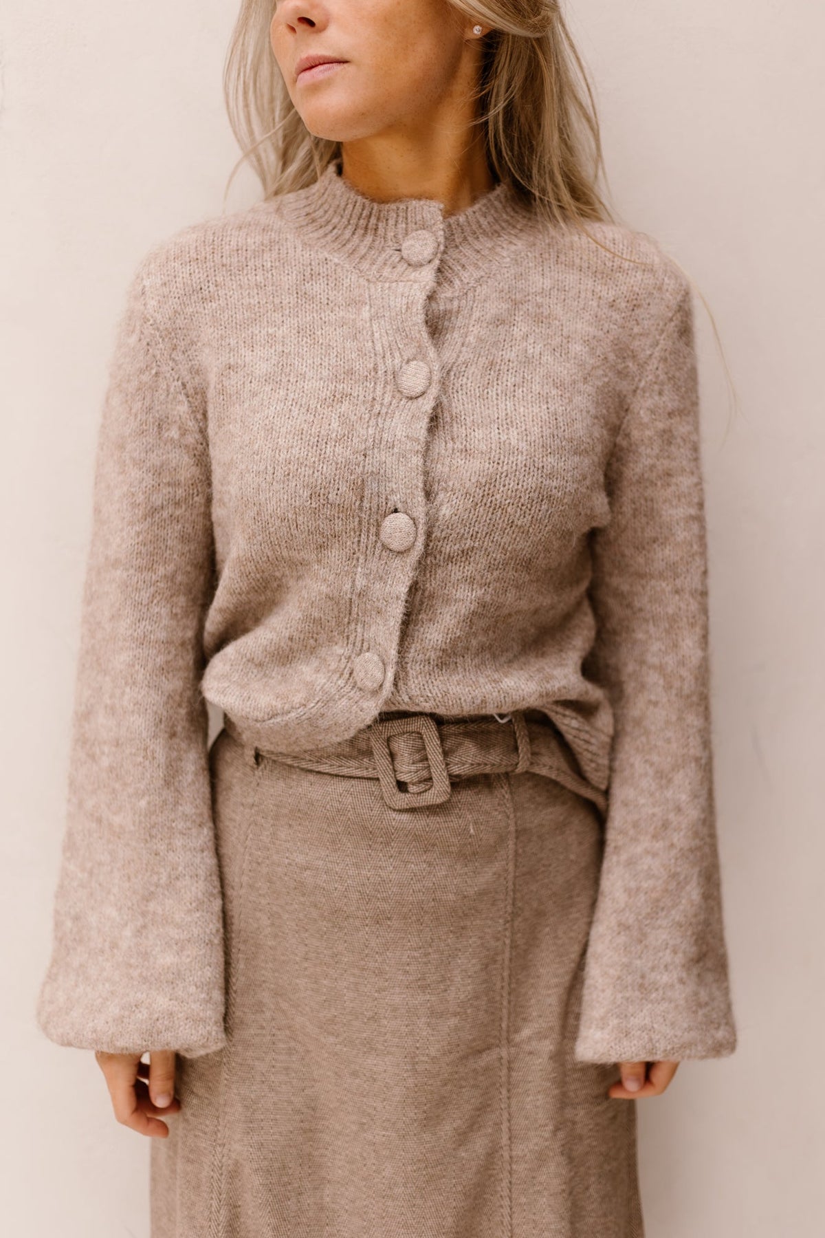 Ramera fluffy knit cardigan - Bij Keesje - Neo Noir - vest