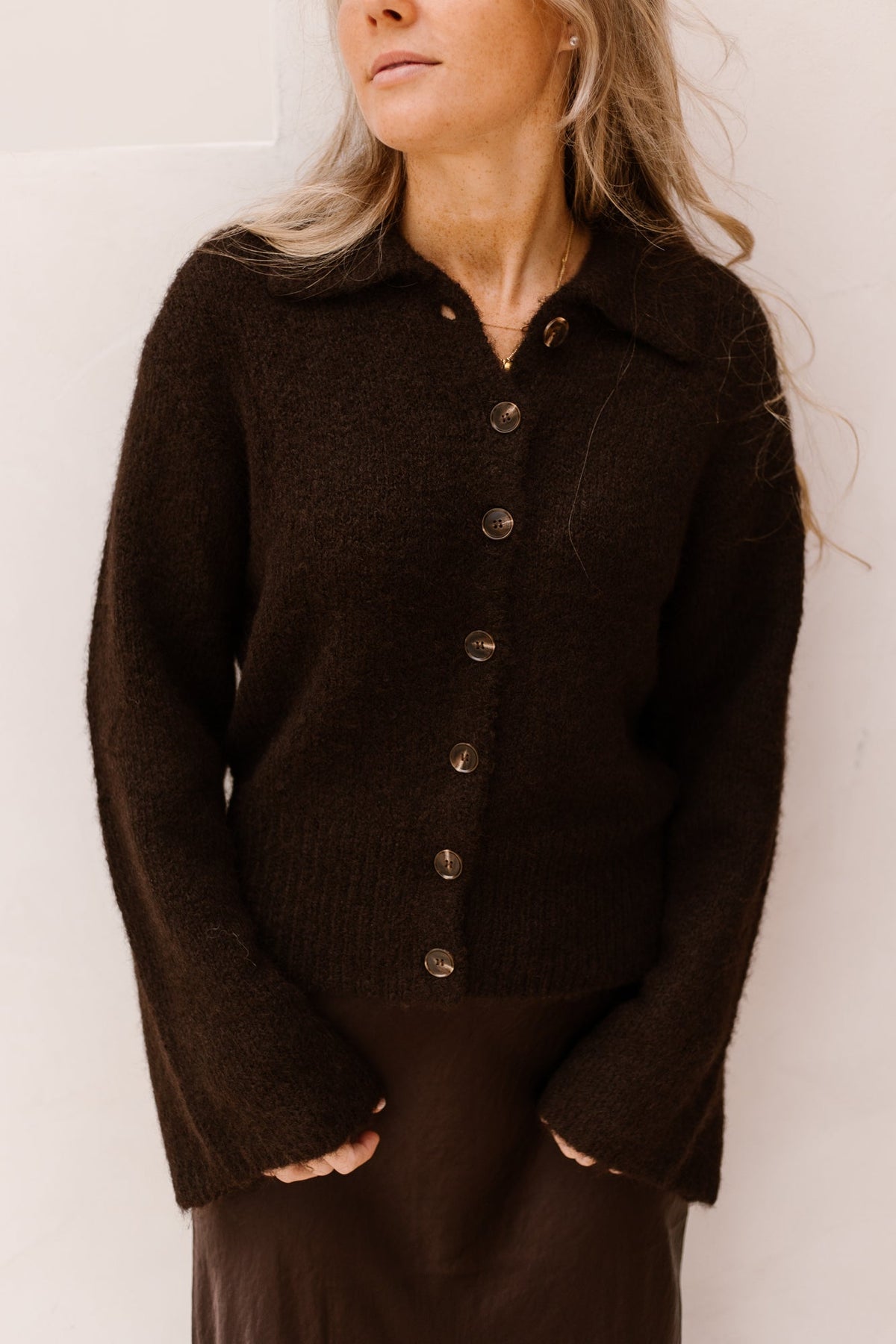 Ramera fluffy knit cardigan - Bij Keesje - Neo Noir - vest