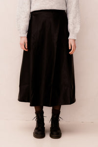 Raya Faux Leather Skirt - Bij Keesje - Neo Noir
