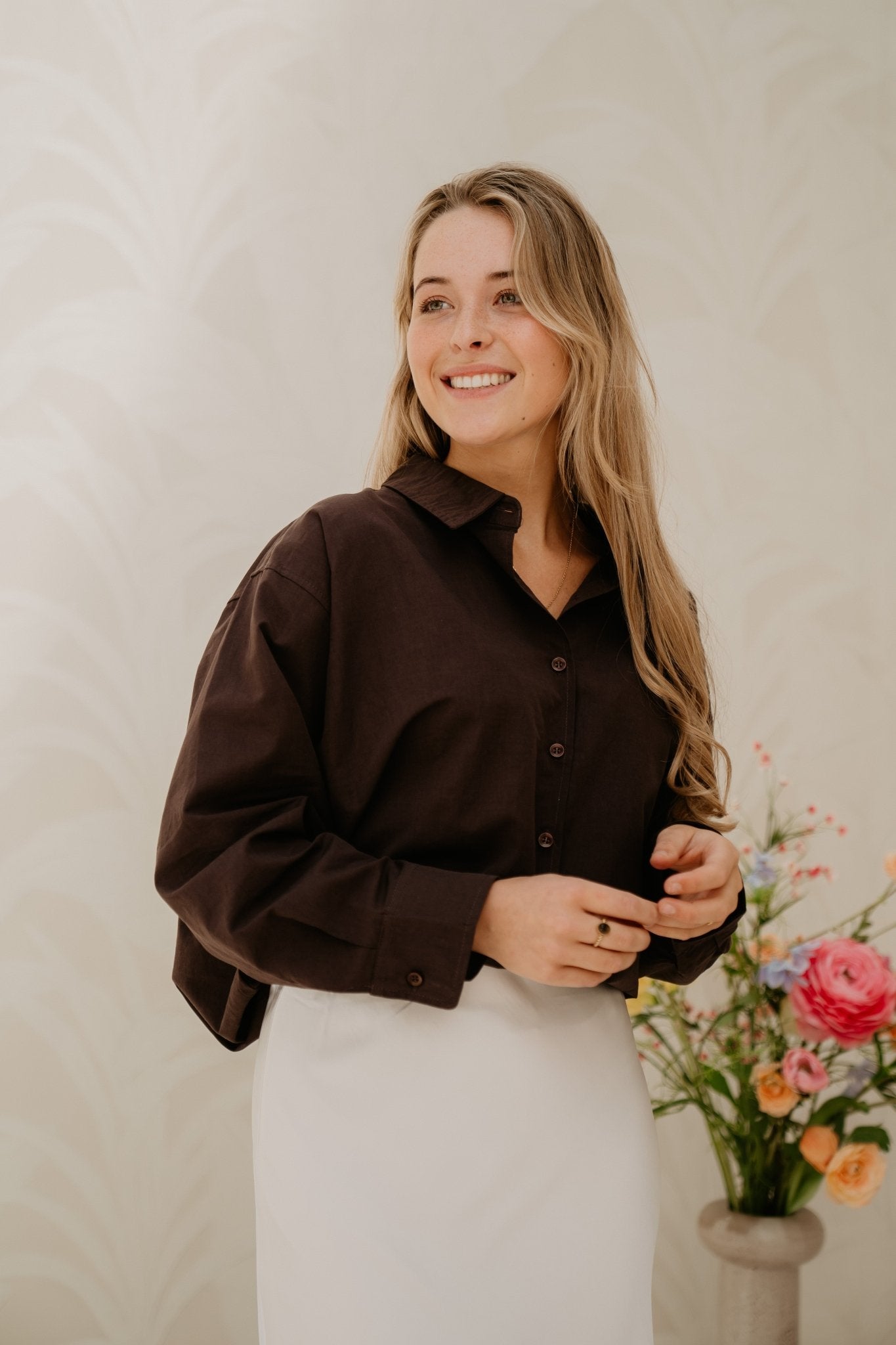 Renee blouse brown - Bij Keesje - Bij Keesje - Blouse