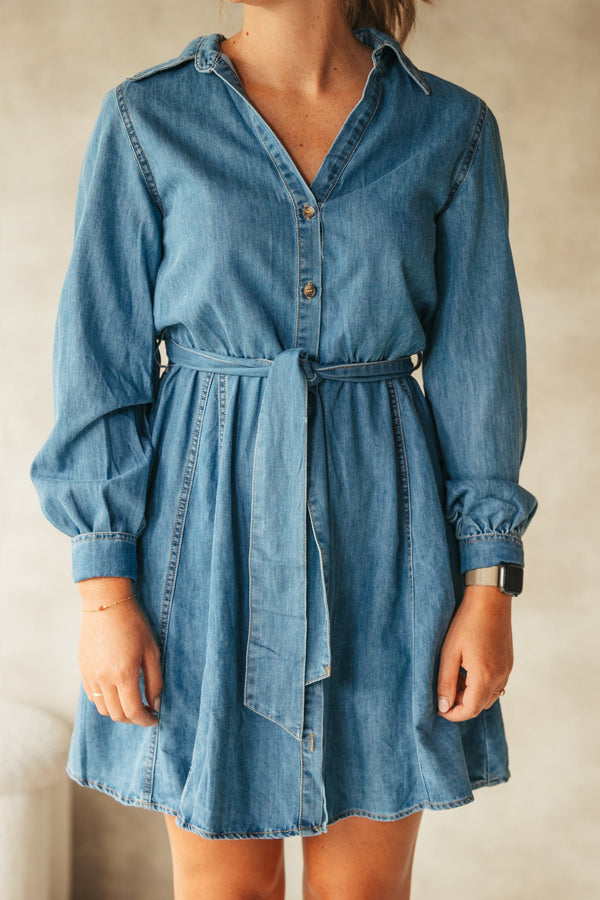 Renee denim dress - Bij Keesje