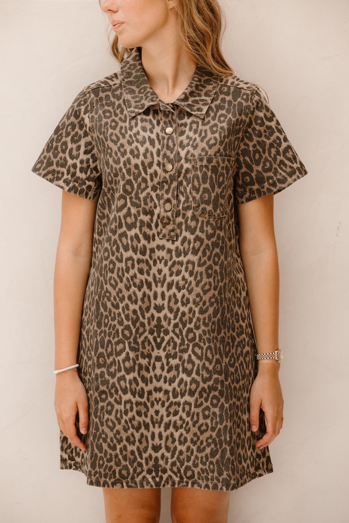 Renee panter dress - Bij Keesje - Bij Keesje