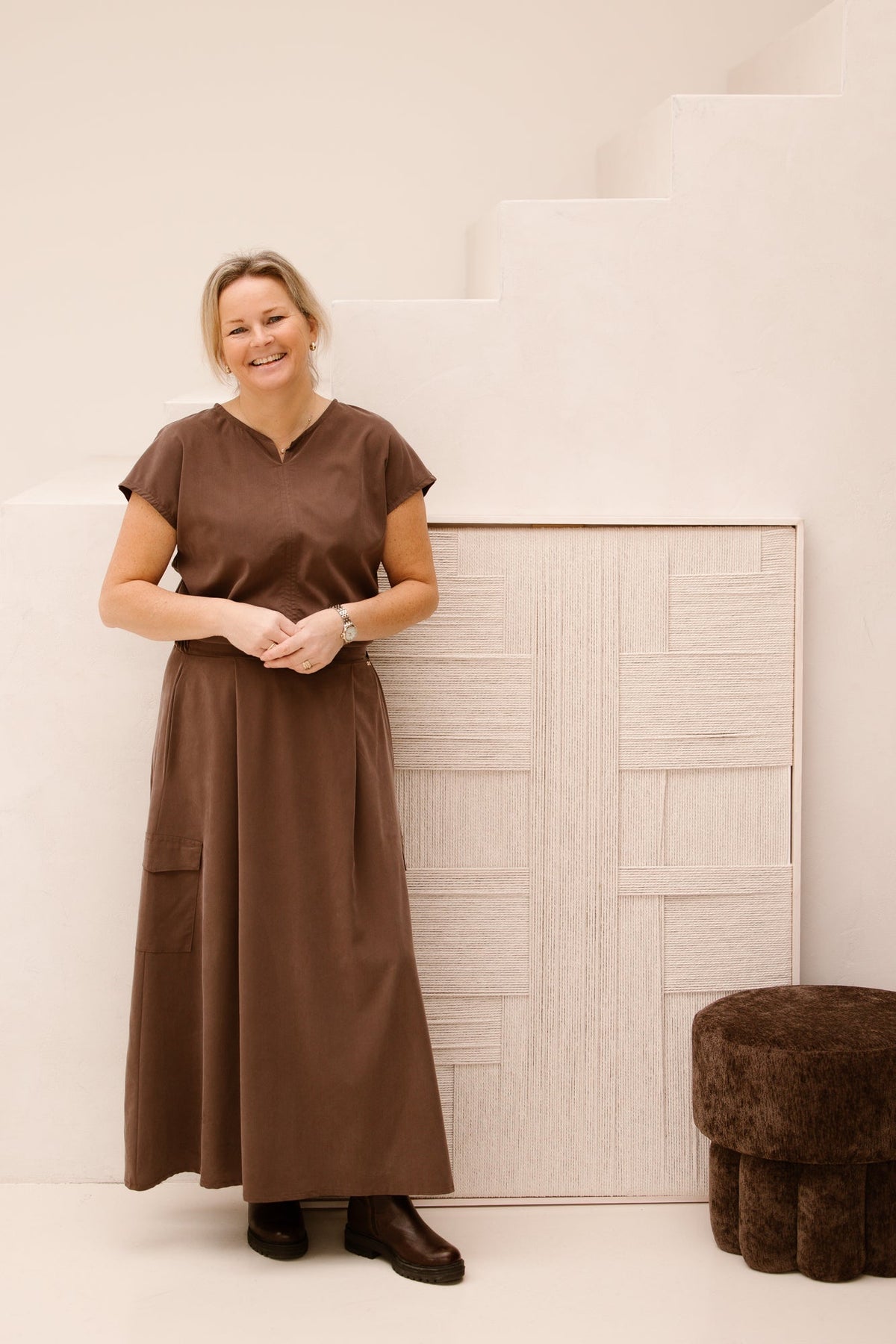 Renee Skirt Brown - Bij Keesje - Kimara - Rokken