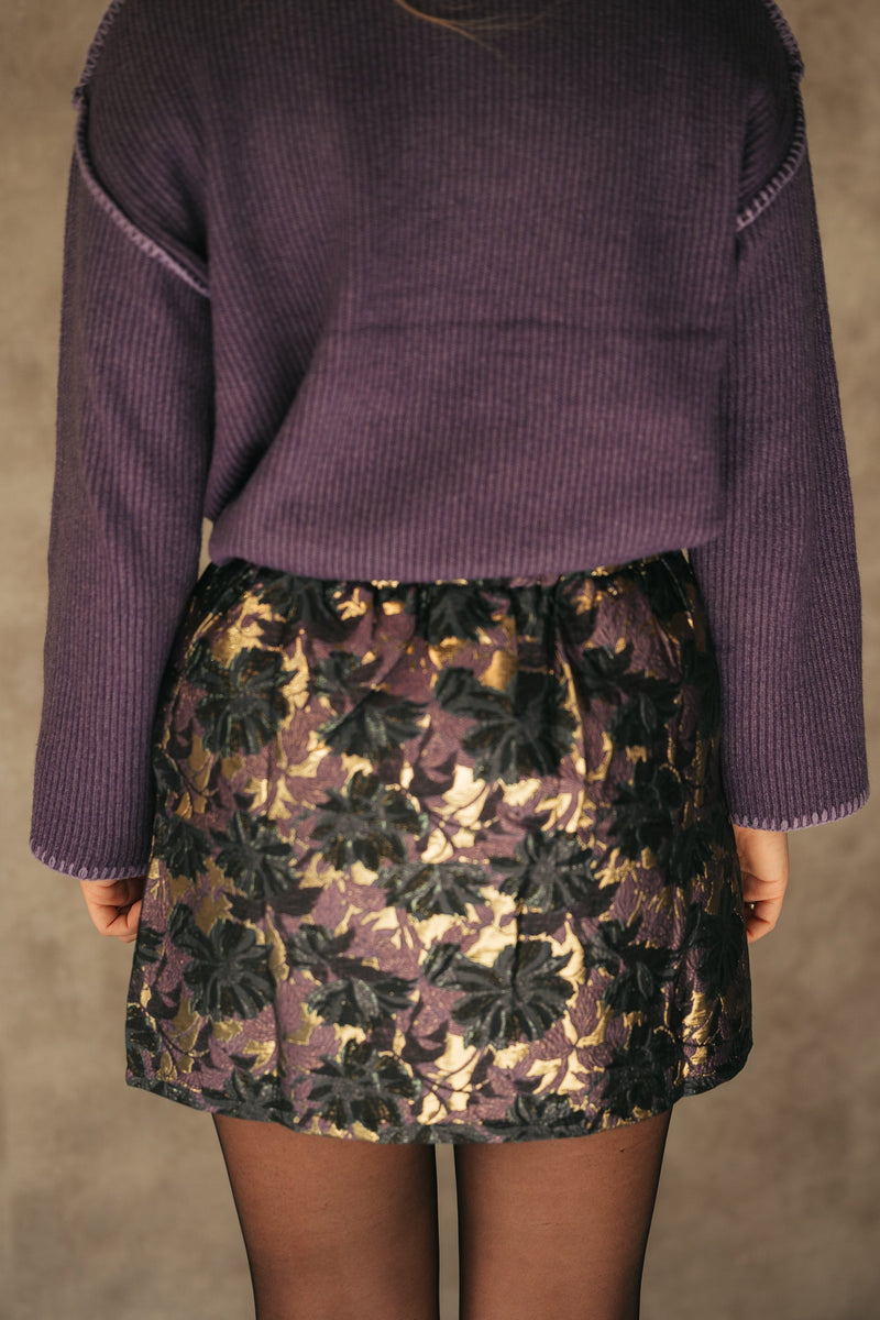 Renee skirt purple/gold - Bij Keesje