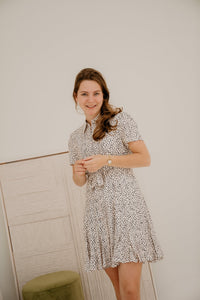 Rens dress white - black - Bij Keesje - Bij Keesje - Jurk